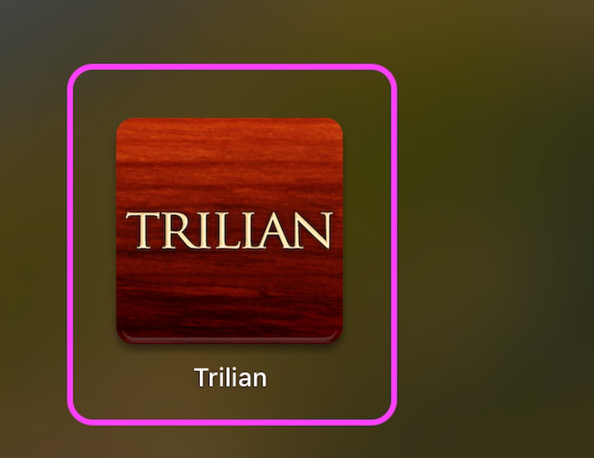 Trilianアプリ画面